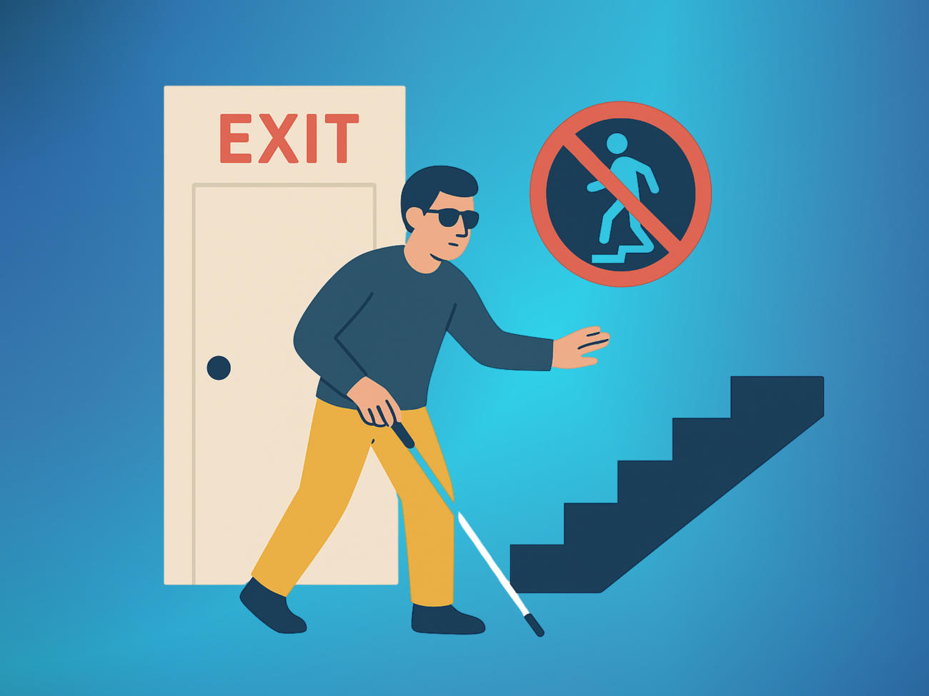 Visually Impaired Evacuation